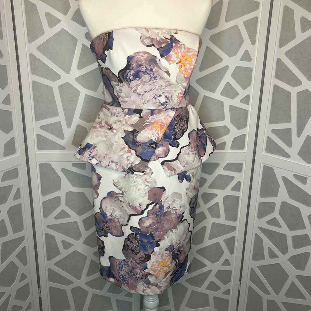 NWT Finders Keepers Strapless Floral Dress